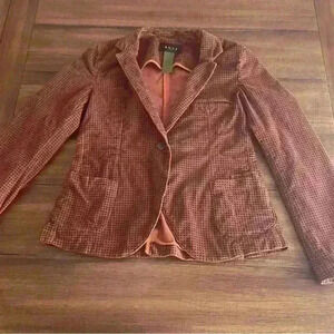 IANUX #Thinkcolored Italian Partly Handmade Polkadot Blazer Women's Size 44 US 8